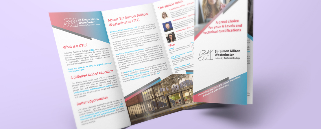 UTC leaflet - DGL Group design